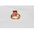thumbnail image 5 of Pink Cat Eye Ring, Female Ring, Oval Cut Ring, Wedding Ring, 925 Sterling Silver Gold Over Ring, Gift For Him, 5 of 5