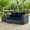 Canvas Navy, variant on Modway Summon Outdoor Patio Sunbrella® Loveseat in Canvas Tuscan