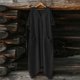 thumbnail image 2 of TaTaai Women's Loose Fit Maxi Dress Solid Color V-Neck Three-Quarter Sleeve Linen Feel with Pocket Detail Irregular Hem Casual Gift, 2 of 7