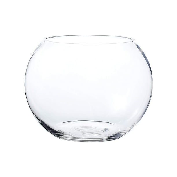 Glass Bubble Bowl, Fish Bowl, Globe Vase Center Piece, Round Flower