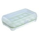 thumbnail image 2 of Soporte de plástico para huevos, soporte para bandeja de huevos rellenos con tapa, contenedores de huevos portátiles apilables para refrigerador con 15 ranuras para huevos para acampar nevera cocina Adepaton 2035459-1, 2 of 9