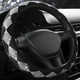 thumbnail image 1 of Funda de volante de verano con diamantes de imitación para mujer, protector brillante para volante de coche, ajuste universal, fundas para volante de 14 a 15 pulgadas., 1 of 9