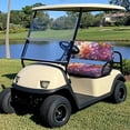 thumbnail image 4 of Pzuqiu Golf Cart Seat Covers Breathable Spandex, Compatible with Outdoor Golf Carts, for Club Car Precedent 2 Passenger Carts Ezgo Golf Cart, Vibrant Floral Medley, 4 of 9