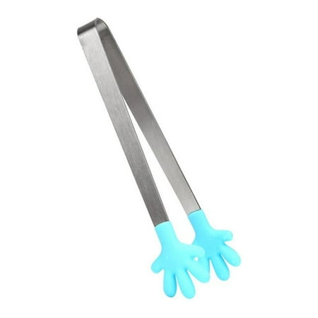 

Silicone Creative Palm Clip BBQ Tweezers Tongs Stainless Steel Food Tongs Cooking Clips BBQ Food Clips Kitchen Gadgets