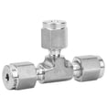 thumbnail image 2 of Conector de virola de compresión, Conector de virola de compresión Conector en T igual Conector de virola de acero inoxidable Funcionalidad inteligente, 2 of 14