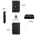 thumbnail image 3 of FALAN MULE Small Wallet for Women RIFD Leather Bifold Credit Card Holder with 3 ID Window, 3 of 10