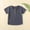 Navy, variant on YHAJDS Kids Short Sleeve Shirt Cotton Gauze Shirred Button Down Crewneck Top