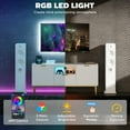 thumbnail image 4 of HOMCOM TV Console with RGB LED Lights, TV Unit for TVs up to 40 Inch, White, 4 of 10