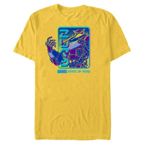 Disney PIXAR Lightyear Zurg State of Mind - Short Sleeve Blended T-Shirt for Adults - Customized-Yellow