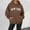 Brown, variant on Hoodies for Women Long Sleeve Hoodie Womens Pullover Cute Hoodies Khaki Hoodie Women Fall Tops College Wear
