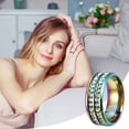 thumbnail image 2 of Xihbxyly Anillo de Moda, Joya con Diseño de Doble Diamante, Elegante Accesorio de Aleación, Perfecto para Uso Diario, Ocasiones Especiales, Regalo de Moda para Mujer., 2 of 7