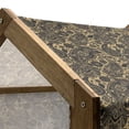 thumbnail image 5 of Ethnic Pet House, Traditional Folk Art Textured Cultural Retro Twisted Leaves Classical Art, Outdoor & Indoor Portable Dog Kennel with Pillow and Cover, 5 Sizes, Black Cream, by Ambesonne, 5 of 5
