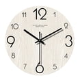 thumbnail image 4 of Reloj de pared artístico, reloj decorativo minimalista de madera de 12 pulgadas, adorno para Blanco, 4 of 9