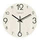thumbnail image 4 of Reloj de pared, reloj decorativo, madera minimalista, 30 cm, adorno único de arte de pared Blanco, 4 of 9