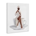 thumbnail image 2 of Stupell Industries Art Deco Fashionable Woman Morning Coffee Canvas Art, 16 x 20, by Ziwei Li, 2 of 7