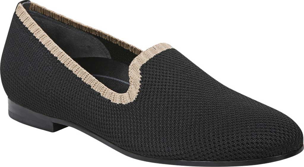 Women's Vionic Willa Flat Loafer Black Knit - Walmart.com