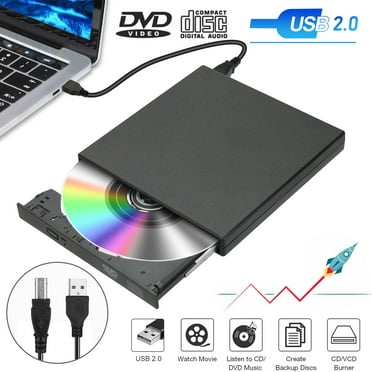 7-in-1 External CD DVD Drive for Laptop, USB 3.0 USB C Portable CD/DVD ...