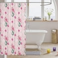 thumbnail image 3 of Mermaid Shower Curtain Set Pastel Pink Coral Fish Shower Curtain for Girls Women Kids,Shell Conch Bath Curtain Ocean Decor 72"Wx72"L,Tropical Aquarium Creature Nautical Sea Animal Bathroom Decor, 3 of 6