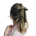thumbnail image 3 of Unique Bargains 1 Pc Ponytail Buckle Hair Clip Ribbon Bow Hair Ponytail Cuff for Women Black, 3 of 5