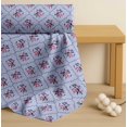 thumbnail image 4 of Soimoi Cotton Cambric Fabric Leaves,Floral & Quatrefoil Damask Decor Fabric Printed Yard 56 Inch Wide, 4 of 7