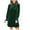 Army Green, variant on Women's Velvet Cocktail Mini Dresses Fall Winter Mock Neck Long Sleeve A-Line Homecoming Dress Elegant Loose Pleated Party Club Dress