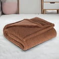 thumbnail image 4 of InsCrazy Soft Queen Size Blanket All Season Warm 57" x 39" 145CMX100CM Flannel Blanket Thermal Insulation Blanket Cotton Flannel Comfort Blanket, 4 of 6