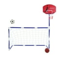 thumbnail image 4 of 2 In 1 Basketball Hoop Set, Sports Center Kids Basketball Football Sports Set Children Indoors Outdoors Parent Child Interactive Toys, 4 of 8