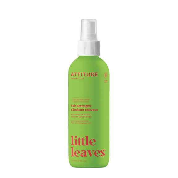 ATTITUDE Little Leavesâ„¢, Hair Detangler, Watermelon & Coco, 8 fl oz (240 ml)
