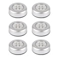 thumbnail image 1 of Paquete de 6 luces de grifo inalámbricas a batería, luces de noche táctiles con palo, lámpara táctil con palo, luz de empuje adhesiva para armarios, gabinetes, mostradores o cuartos de servicio, luz, 1 of 5