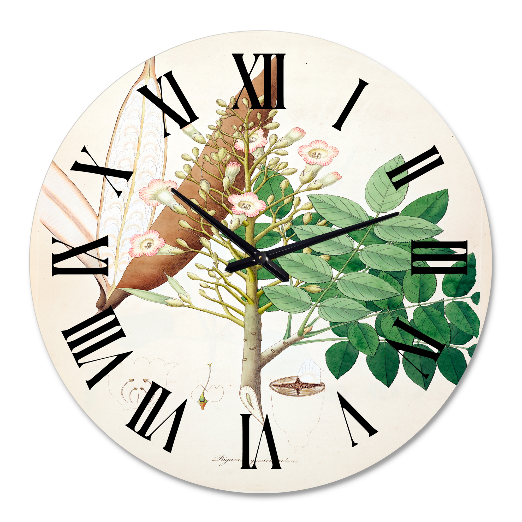Designart 1 in Quartz Farmhouse Wall Clock