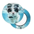 thumbnail image 2 of Hirioo Swimming Cat Goggles for Round Bar Stool Seat Covers Washable Stool Cushion Slipcover Elastic Bar Chair Covers for 12-14 Inch Chair-13 inch, 2 of 7