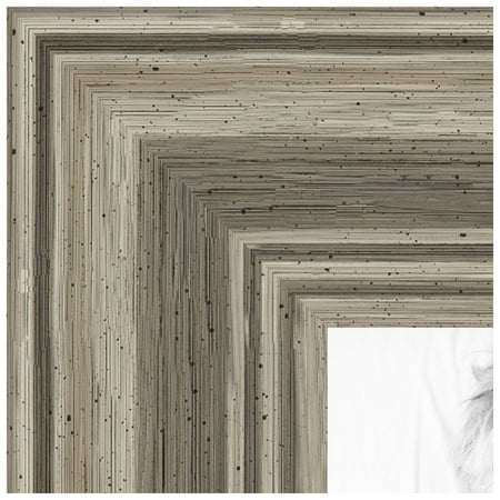 ArtToFrames 19x36 inch Silver Picture Frame, Silver Wood Poster Frame (4445)