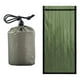 thumbnail image 2 of Saco de Dormir de Emergencia Cola Impermeable Manta de Seguridad Verde, 2 of 8