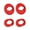 Red, variant on 4 Pairs 8PC, Galaxy Buds Live Replacement Earbud Tips Adapter Ear Wing Tips Silicone Ear Tips,Compatible with Samsung Galaxy Buds Live Accessories Rubber Earbuds Tips