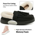 thumbnail image 4 of Ecetana Fuzzy Memory Foam Slippers for Women Comfortable Warm House shoes, 4 of 6
