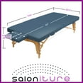 thumbnail image 3 of Saloniture Portable Physical Therapy Massage Table - Low to Ground Stretching Treatment Mat Platform - Blue, 3 of 7