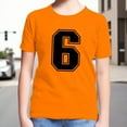 thumbnail image 1 of WMQPNNS Cute Tops for Kids Loose Fit T Shirt For Boys 10-12 Short Sleeves Tunic Tops Boys Girls Classic Crewneck Cotton T Shirt Workout Tops(Size 6-7 Years,ur1-1-Orange), 1 of 3
