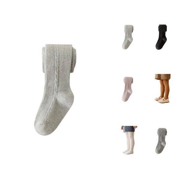 Pants for Girls Casual Pants for Girls Toddler Kids Baby Girls Warm Full Leggings Knitted Tights Stretchy Basic Full Length Pantyhose Ideal for Spring Autumn Stocking Fashion