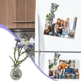 thumbnail image 5 of Mini Glass Wall Hanging Vase with Artificial Purple Flowers, Magnetic Fridge or Wall Decor for Bathroom, Kitchen, Bedroom and Small Spaces, 5 of 6