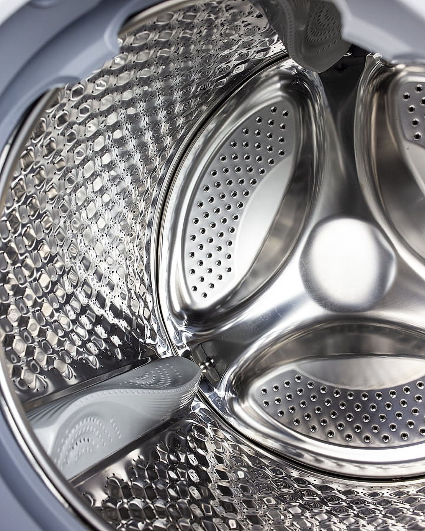 24" Wide 115V Washer/Dryer Combo, Stainless Steel Look