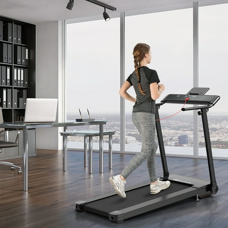 Goplus Folding Treadmill Walking Running Machine W/Touch Screen Home