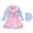 r-911Pink1470, variant on HAYIMI Summer Girls Swimsuit Dress Style Long Sleeve Sun Protective Swimwear For Toddlers Children Girls Cartoon Cozy Kids Beach Bathing Suit