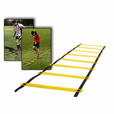 - 5M/16ft Speed Agility Ladder 9 Rung with Free Carrying Bag for Speed Training and Sports Agility