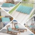 thumbnail image 5 of Quatrefoil Moroccan Pattern Body Pillow Cover, Pillowcase Protectors with Zipper, Breathable Decorative Throw Pillow Case Cover, Geometric Aqua Morocco Pillow Shams for Couch Sofa 24x36Inch, 5 of 8