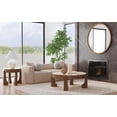 thumbnail image 3 of Canyon Brown Wood Travertine End Table Rustic Modern, 3 of 5