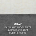 thumbnail image 2 of Furhaven Sherpa & Suede 4" Orthopedic Jumbo Firm Sheepskin Dog Bed with Washable Cover, 2 of 10