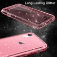 thumbnail image 3 of JETech Glitter Case for iPhone XR, 6.1-Inch, Bling Sparkle Shockproof Phone Bumper Cover, Cute Sparkly for Women and Girls (Red), 3 of 7