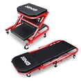thumbnail image 1 of DNA MOTORING TOOLS-00184 36 Pouces 2 en 1 Pneus Pliants Creeper/siège, 6 Pcs Roulettes 2 Pouces, Capacité de 150kg, Rouge, 1 of 6