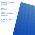 thumbnail image 3 of Office, School Classroom Desk Divider 18" x 48" Blue Corrugated Study Carrel - Pack of 12, 3 of 3
