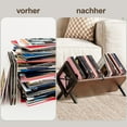 thumbnail image 6 of NEWSENDY Multifunctional Storage Shelf - Black Vinyl Record and Small Item Organizer, 6 of 6